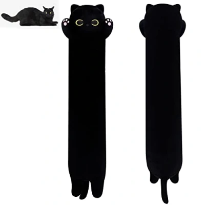 Afbeelding van MUFEIRUO Lang kattenknuffeldier, pluche kussen, knuffeldier, kat, cadeau, Kerstmis, verjaardagsfeest, cadeau