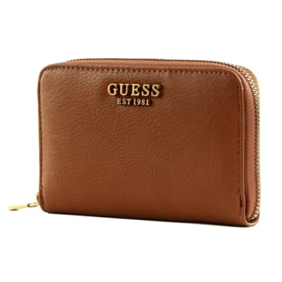 Afbeelding van GUESS Arja SLG Medium Zip Around Wallet Cognac