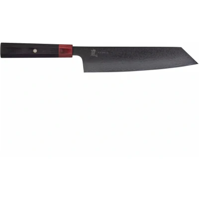 Afbeelding van Yaxell Rei Kiritsuke mes 20 cm 69 Lagen Damaststaal VG10 61 HRC Pakkahout Heft