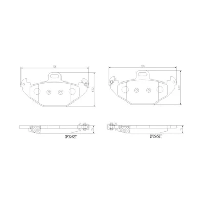 Afbeelding van Brembo Remblokset P 68 021
