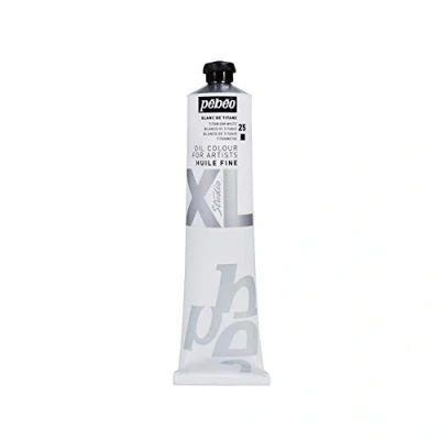Afbeelding van Pébéo fijne olie XL 200 ml olieverfschilderij ideaal voor beginners of professionals Fine Art schilderij kwaliteit titanium wit