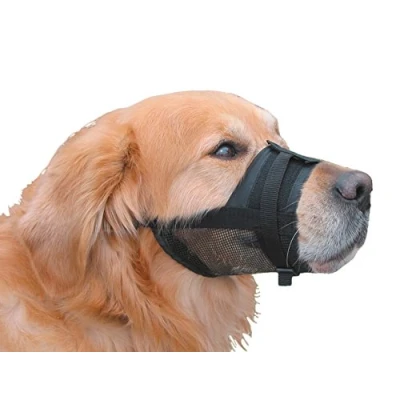 Afbeelding van Nobby Nylon verstelbare snuit voor hond, S/M, maat 15 20 cm, zwart