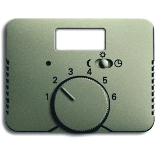Afbeelding van Abb busch jaeger alpha draaiknop kunststof diverse symbolen thermostaat ip20 palladium 2cka001710a3720