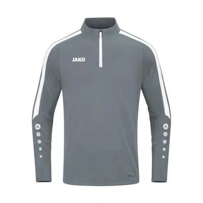 Afbeelding van JAKO Power ZIP Longsleeve, Heren, Maat: Medium, Steingrau