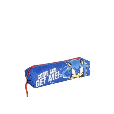 Afbeelding van CERDÁ LIFE&#039;S LITTLE MOMENTS Sonic Rechthoekig pennenetui, Blauw, 20 x 5,5 cm, van polyester, met ritssluiting, origineel product, ontworpen in Spanje, Etui