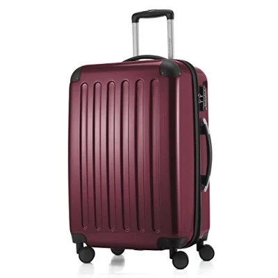 Afbeelding van HAUPTSTADTKOFFER Alex harde koffer met 4 dubbele wielen, trolleykoffer, uitbreidbare reiskoffer, TSA, 65 cm, 74 liter, bordeaux