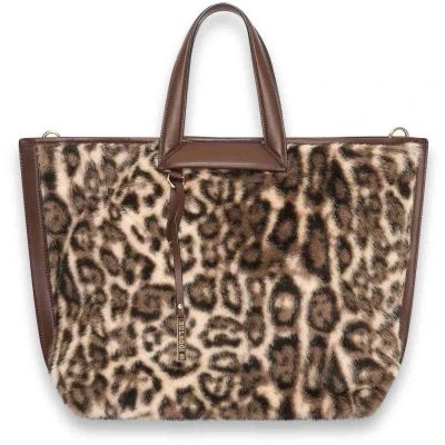 Afbeelding van Leo fur shopper ( creme kleurige )