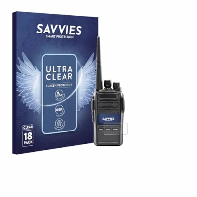 Afbeelding van Savvies Screenprotector voor Midland G18 Pro PMR Folie Beschermfolie transparant (18 Stuks)