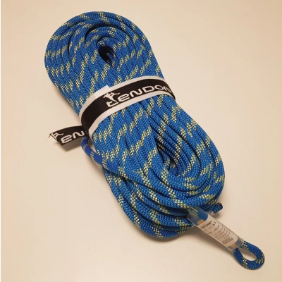 Afbeelding van Tendon StaticTouw SECURE Ø11 mm, met 1 x aangenaaid oog op de uiteinde, Rol 50m Blauw