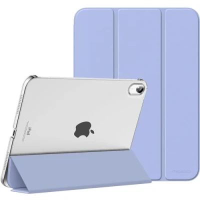 Afbeelding van MoKo for iPad (A16) 11th Generation Case 2025, 10th 2022, Slim Stand Hard PC Translucent Back Shell Smart Cover Gen 11 inch 2025,Auto Wake/Sleep,Lavender Purple