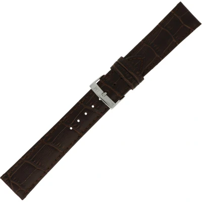 Afbeelding van Morellato PMX032BOLLE IG Horlogebandje Leer Donkerbruin 16 mm