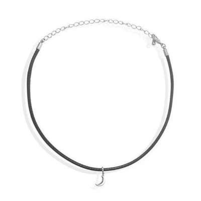 Afbeelding van Jomide Choker Maan Zilverkleurig