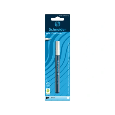 Afbeelding van 10x Lakmarker Schneider Maxx 271 1 2mm blister wit