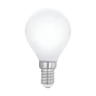 Afbeelding van EGLO LED lamp E14 dimbaar, druppel gloeilamp Milky, 4,5 Watt (40w equivalent), 470 Lumen, lichtbron warm wit, opaal glas, 2700 Kelvin, P45, Ø cm