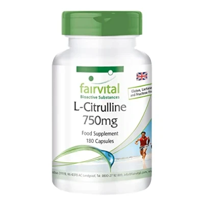 Afbeelding van Fairvital L citrulline capsules 750mg HOOG GEDOSEERD VEGAN 180