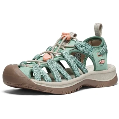Afbeelding van KEEN dames whisper sandaal, Groen Granite Green Peach Parfait, 38 EU