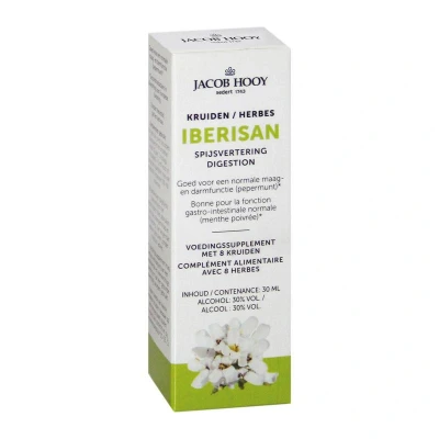 Afbeelding van 1+1 gratis Jacob Hooy IberiSan Spijsvertering Druppels (30ml)