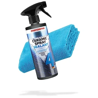 Afbeelding van Menzerna keramische afdichtingsset Ceramic Spray Sealant Protection 500 ml + microvezel polijstdoek 550GSM Auto verzegeling spuitwas voor een optimale lakverzegeling