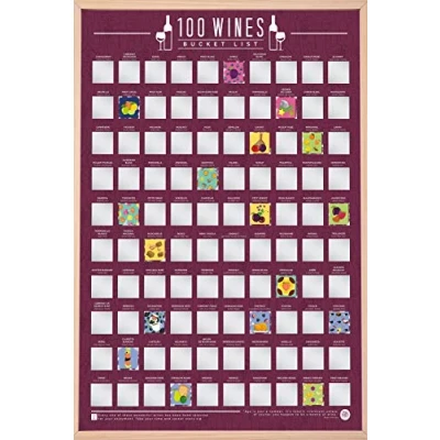 Afbeelding van Gift Republic 100 wijnen Scratch Poster, Bucket List, A2