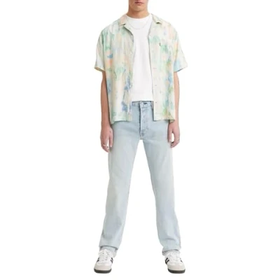 Afbeelding van Levi&#039;s heren Jeans 501 Original Fit, Crystal Clear Stretch, 34W / 32L