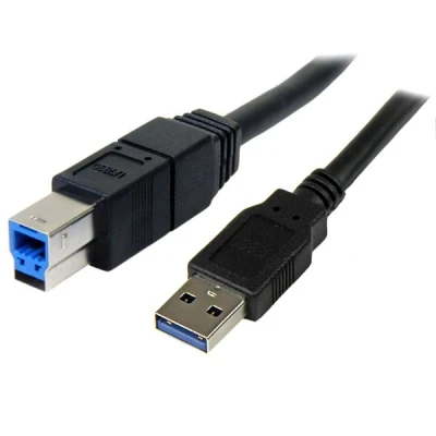 Afbeelding van StarTech.com 3 m zwarte SuperSpeed USB 3.0 kabel A naar B M/M