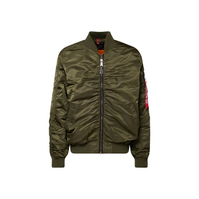 Afbeelding van Alpha Industries MA1 Puckered Bomberjacks, Heren, Maat: Large, Dark olive