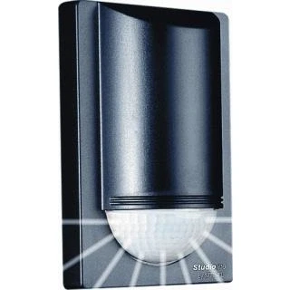 Afbeelding van Steinel pir sensor bewegingsmelder hoek 180graden rijkwijdte 5 of 12 meter ip54 zwart 1000 watt 603717