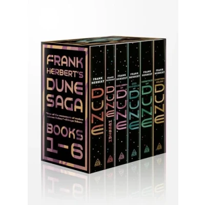 Afbeelding van Frank Herbert&#039;s Dune Saga 6 Book Boxed Set: Dune, Messiah, Children of God Emperor Heretics and Chapterhouse: