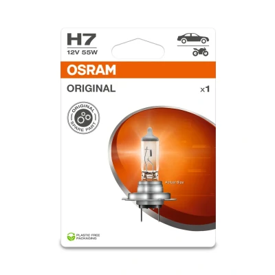 Afbeelding van OSRAM ORIGINAL LINE 12V, H7, halogeenkoplamp, enkele blister (1 lamp)