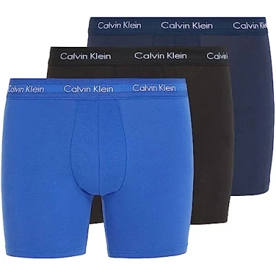 Afbeelding van Calvin Klein Herenslips 6P Cotton Stretch Boxer Brief Blauw katoen Medium Heren