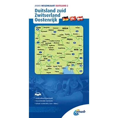 Afbeelding van ANWB wegenkaart ANWB*Wegenkaart Duitsland 2. Zuid/Zwitserland/Oostenrijk