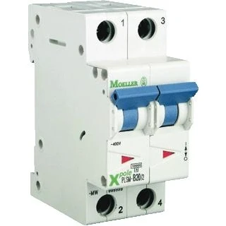 Afbeelding van Eaton plsm c10 2 mw installatieautomaat 2p c karakteristiek 10a iec en 60898 1 10ka modulen breedte 35mm 242401