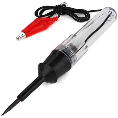 Afbeelding van elektrische testpen, 6 12 24 V auto spanning testpen licht lamp stroomcircuit tester detector sonde