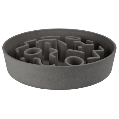 Afbeelding van District 70 BAMBOO Dog Slow Feeder Grijs ø 28 cm