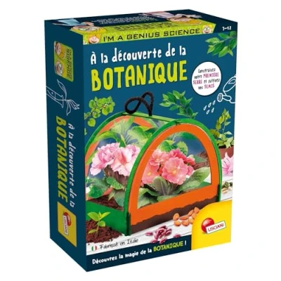 Afbeelding van Lisciani I&#039;M A GENIUS Ontdek plantkunde Tuinierset voor kinderen vanaf 7 jaar kweken in een miniatuurkas planten Made Italy
