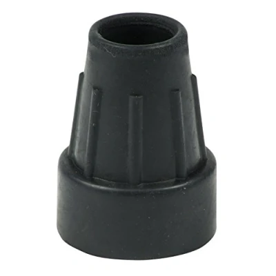 Afbeelding van Aantal: 4X 22mm 7/8&quot; Heavy Duty Rubber adereindhulzen voor krukken Zwart by Lifeswonderful®