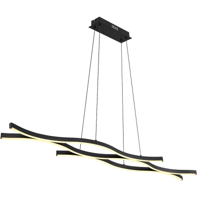 Afbeelding van Globo hanglamp Geronimo zwart metaal 67206H