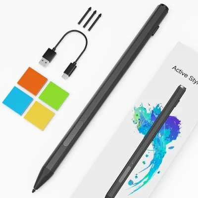 Afbeelding van Microsoft Surface Pen voor Pro/Book/Laptop/Studio, 30 minuten Snel Opladen Stylus Pro9/8/X/10/7/6/5/4/3, Palmafwijzing 4096 Drukgevoeligheid, Magnetische adsorptie