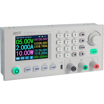 Afbeelding van Joy it RD6006 Labvoeding, regelbaar 0 60 V mA 6 A Op afstand bedienbaar, Programmeerbaar, Smal model Aantal uitgangen: 2 x