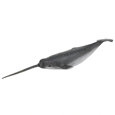 Afbeelding van Zerodis Speelgoed van Ocean Sea Dier, Miniatuur Realistische Wetenschap Solid Plastic Animal Narwalal Model Figuur Simulatie Educatief voor Kinderen