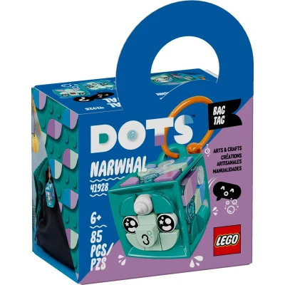 Afbeelding van LEGO DOTS Tassenhanger Narwal 41928