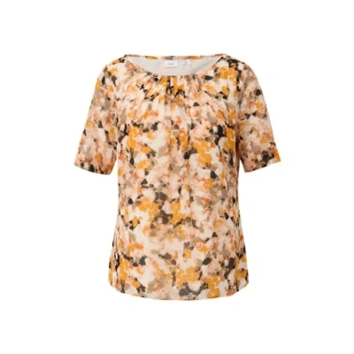Afbeelding van s.Oliver BLACK LABEL Chiffon blouse met allover print, 07A5, 46