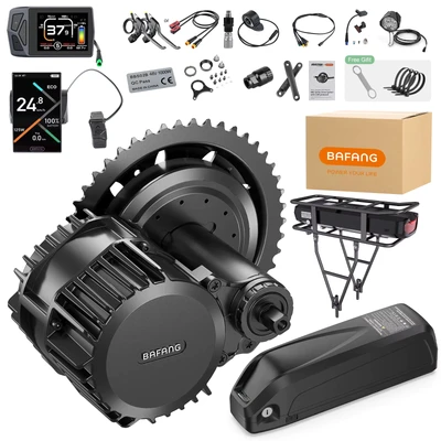Afbeelding van BAFANG BBS HD 1000W 48V Mid Motor met LCD display EKD01 Nieuwste Elektrische fiets ombouwset, 8Fun BBS03 G320 Ebike Kit voor 68mm Drive