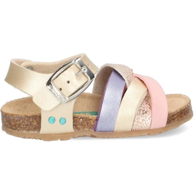 Afbeelding van Bunnies leren sandalen beige/roze