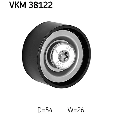 Afbeelding van SKF Geleiderol (poly) V riem VKM 38122