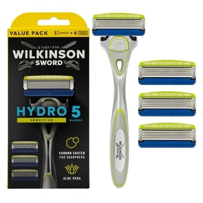 Afbeelding van Hydro 5 Skin Protection Sensitive Holicí Strojek + Náhradní Hlavice 3 Ks