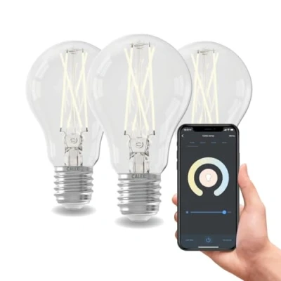 Afbeelding van Calex Slimme Lamp E27 Filament Warm Wit licht 7W 3 stuks