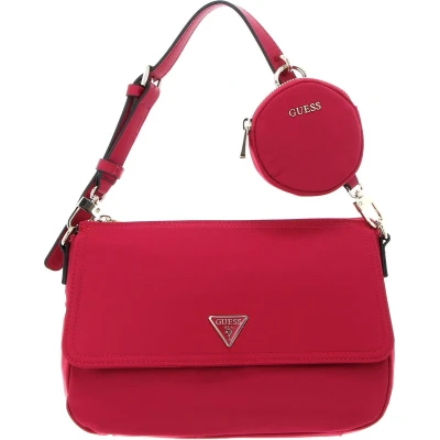 Afbeelding van GUESS Schoudertas Eco Gemma Top Zip Shoulder Bag Magenta Roze