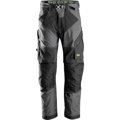 Afbeelding van Snickers FlexiWork Werkbroek+ Grijs Zwart 056