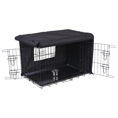 Afbeelding van Adori Bench Hoes Zwart Hondenbench 78x50x54 cm
